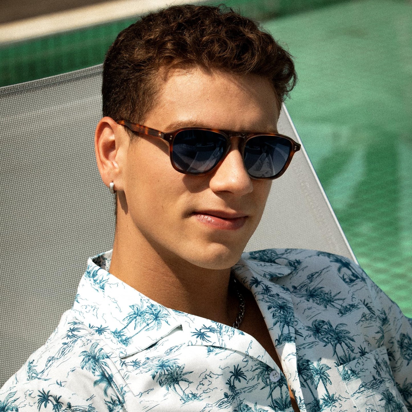 CARFIA Acetate Polarized Men's Sunglasses - Pilot Design, UV Protection CA5355