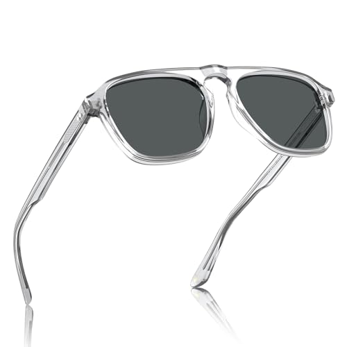 CARFIA Acetate Polarized Men's Sunglasses - Pilot Design, UV Protection CA5355