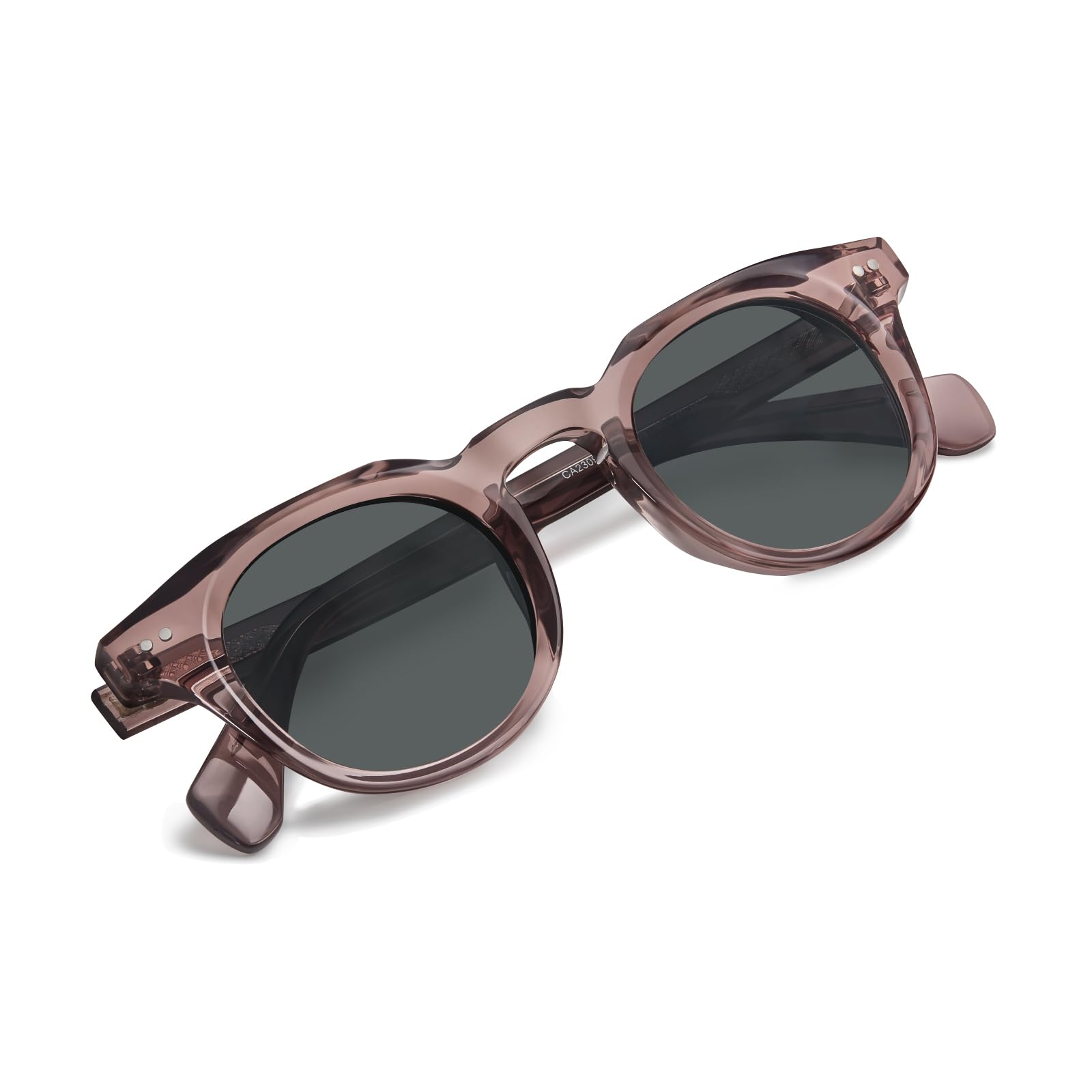 CARFIA Retro Polarized Sunglasses for Men Women UV400 Protection Acetate Small Square Fashion Driving Glasses