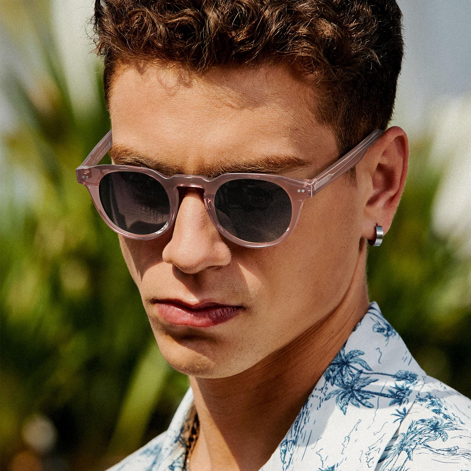 CARFIA Retro Polarized Sunglasses for Men Women UV400 Protection Acetate Small Square Fashion Driving Glasses