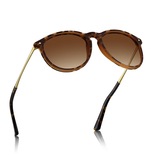 CARFIA Trendy Sunglasses for Women Polarized UV Protection Classic Retro Style CA5100