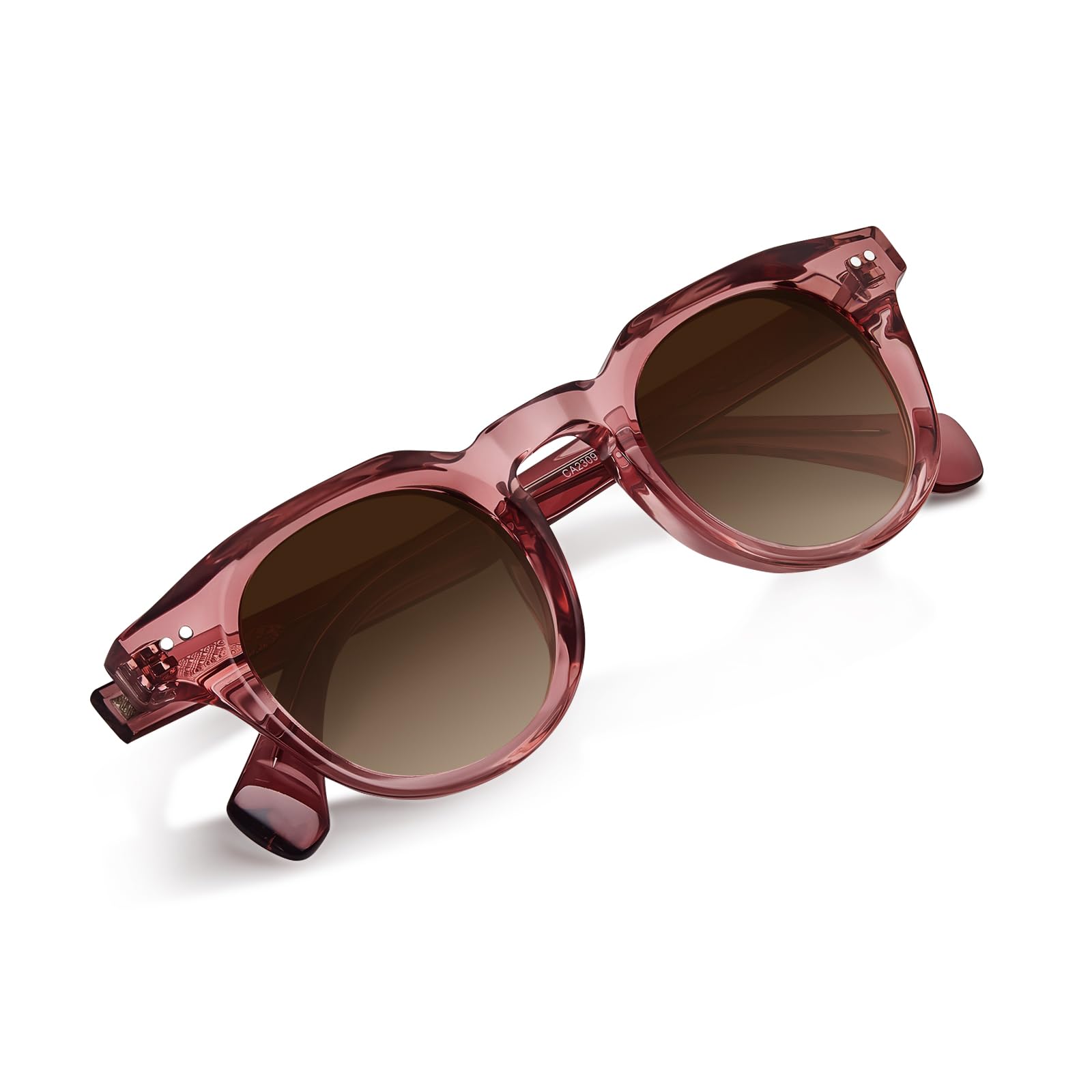 CARFIA Retro Polarized Sunglasses for Men Women UV400 Protection Acetate Small Square Fashion Driving Glasses