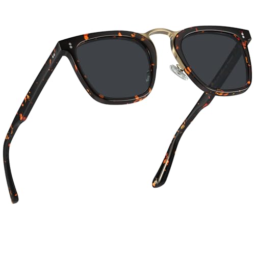 CARFIA Acetate Sunglasses for Men Polarized UV400 Protection CA5107