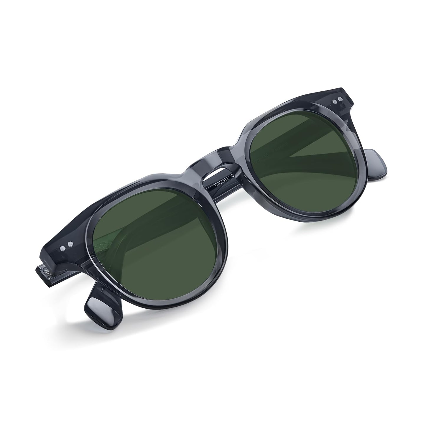 CARFIA Retro Polarized Sunglasses for Men Women UV400 Protection Acetate Small Square Fashion Driving Glasses