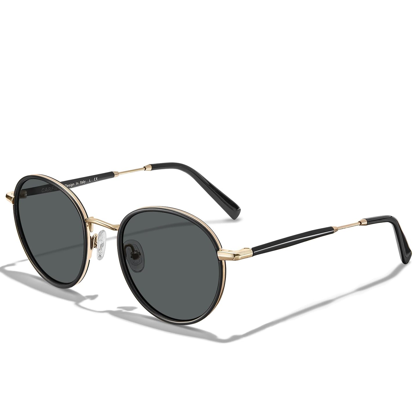 CARFIA Retro Small Round Polarized Womens Sunglasses UV Protection, Trendy Vintage Stylish Designer Sunglasses CA1949
