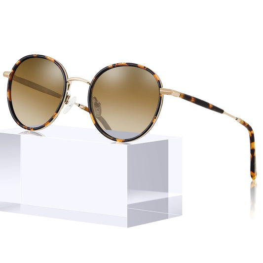 CARFIA Retro Small Round Polarized Womens Sunglasses UV Protection, Trendy Vintage Stylish Designer Sunglasses CA1949